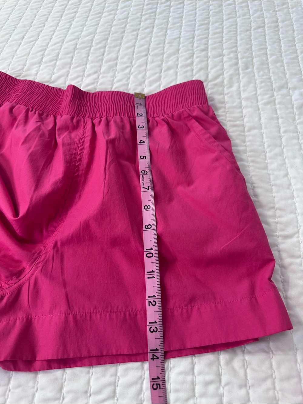 French Connection Set of Two Bright Pink Poplin Popover Fairycore Top M Short S - Picture 13 of 16